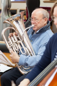 David playing Euphonium